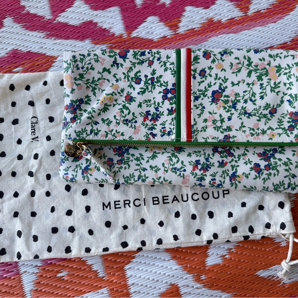 Clare V. Floral Foldover Clutch ✨ Perfect for Easter ✨